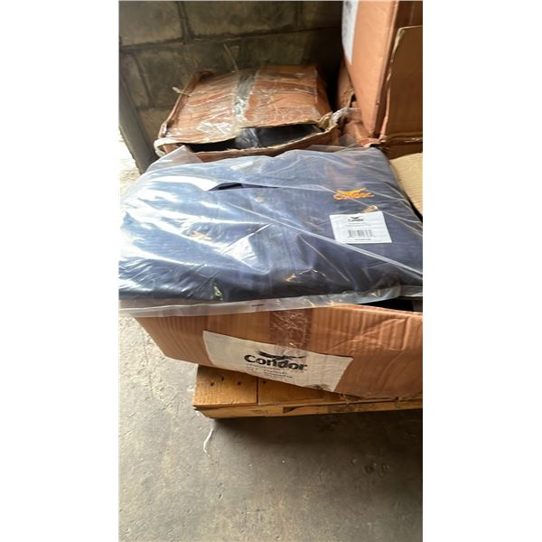 BOX OF *NEW* CONDOR SIZE 2XL BLUE COVERALLS