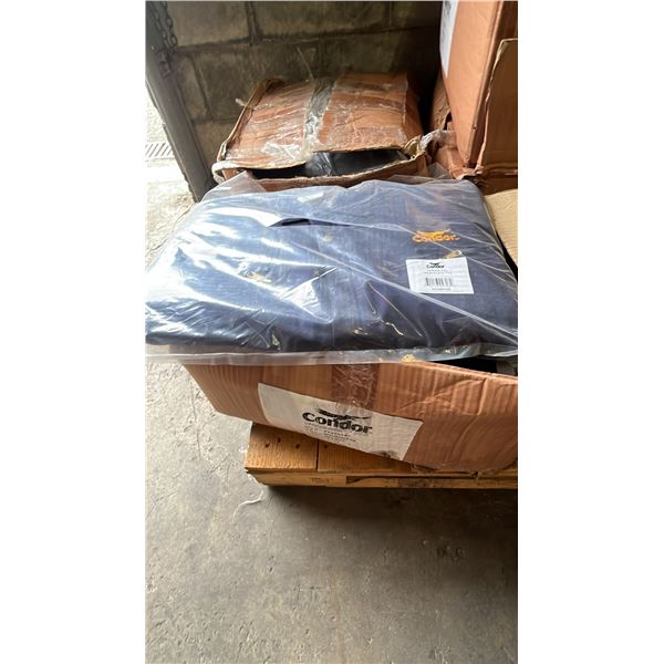 BOX OF *NEW* CONDOR SIZE 2XL BLUE COVERALLS