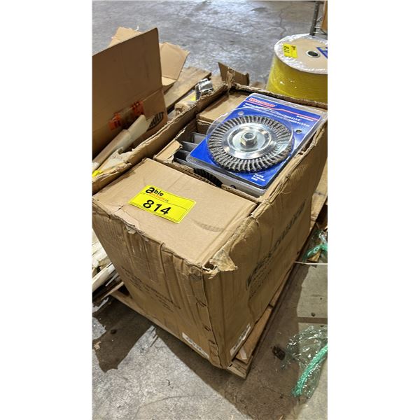 CASE OF *NEW* WESTWARD 6" X 5/8" STAINLESS STEEL STRINGER BEAD WHEEL BRUSHES