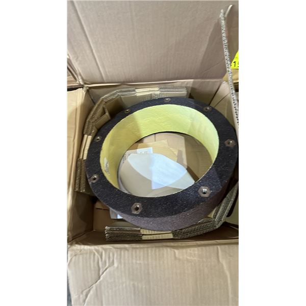 *NEW* TYROLIT INDUSTRIAL ABRASIVE CUT-OFF WHEEL: 48 GRIT, 355MM X 10MM X 38MM *CRACKED*
