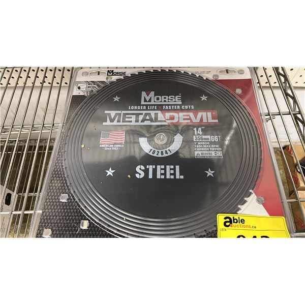 *NEW* MORSE METAL DEVIL 14-INCH CIRCULAR SAW BLADE