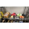 Image 1 : SHELF OF ASSORTED ITEMS INCLUDING GW GEAR WRENCH, PT SUCTION CUP DENT PULLER, TIPP.LITE ULTRA