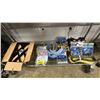 Image 1 : SHELF OF ASSORTED RATCHET STRAPS AND MORE