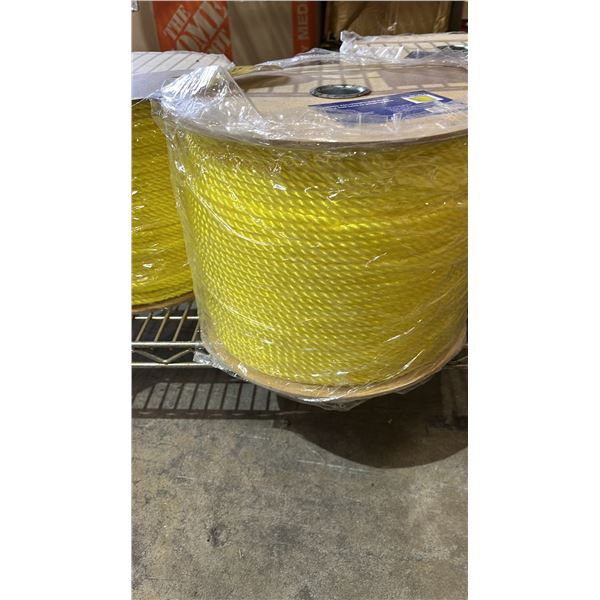 SPOOL OF *NEW* WESTWARD 3 STRAND PROPYLENE ROPE: 1/4" X 1310' / NO. RP14YJ