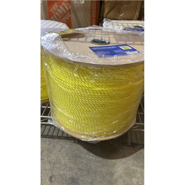 SPOOL OF *NEW* WESTWARD 3 STRAND PROPYLENE ROPE: 1/4" X 1310' / NO. RP14YJ