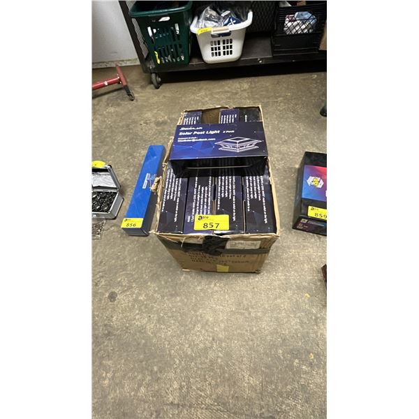 BOX OF SIEDINLAR SOLAR POST LIGHTS