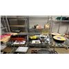 Image 1 : SHELF OF ASSORTED ITEMS INCLUDING BALL COUPLER, 0.5" X 7" WEDGE ANCHER, MILTON VALVE EXTENSION AND