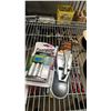 Image 3 : SHELF OF ASSORTED ITEMS INCLUDING BALL COUPLER, 0.5" X 7" WEDGE ANCHER, MILTON VALVE EXTENSION AND