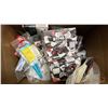 Image 2 : BOX OF ASSORTED ITEMS INCLUDING NIGHT RIDER  WORK LIGHTS , ZIP TIES AND MORE