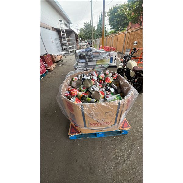 PALLET OF ASSORTED CANNED FOOD *DENTED CANS/MUST TAKE ALL*