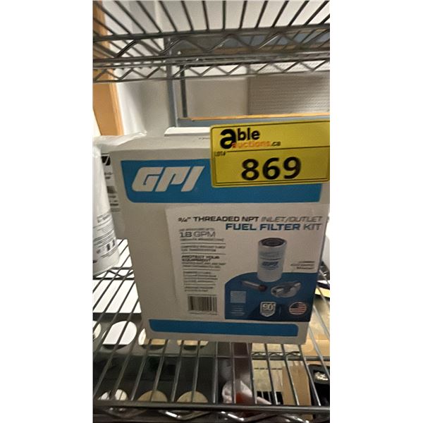(2) GPI 10 MICRON PARTICULATE FUEL FILTER KIT