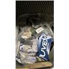 Image 3 : BINS OF ASSORTED ITEMS INCLUDING CAR FRESHENERS, SMALL PLUMBING PIPER CLAMPS AND MORE