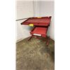Image 1 : RED HEAVY DUTY STEEL MOBILE WORK TABLE
