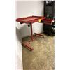 Image 2 : RED HEAVY DUTY STEEL MOBILE WORK TABLE