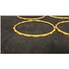 Image 3 : SIX APPROX 22K BANGLES SET WITH RED & GREEN STONES (78.8G)