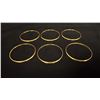 Image 1 : SIX APPROX 22K BANGLES (55.4G)