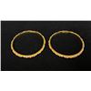 Image 2 : TWO APPROX 22K BANGLES SET WITH WHITE STONES (31.8G)