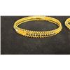 Image 3 : TWO 22K BANGLES SET WITH BLACK BEADS (36.9G)