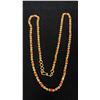 Image 1 : APPROX 22K NECKLACE (28") WITH PINK BEADS (31.7G)