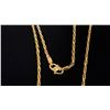 Image 3 : APPROX 22K CHAIN (28") WITH THREE APPROX 20K+ PENDANTS (30.8G)
