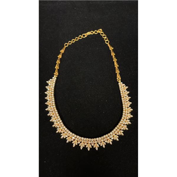 APPROX 20K+ NECKLACE SET WITH DIAMONDS (.03-.055CT, 54.2G)