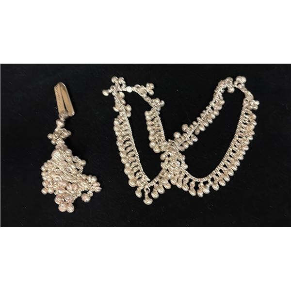 SILVER PENDANT & SILVER BRACELET (122.4G)