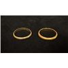 Image 1 : APPROX 22K LADIES WEDDING RING & APPROX 14K LADIES WEDDING RING (6.1G)