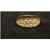 Image 1 : APPROX 9K LADIES RING SET WITH WHITE STONE AND DIAMONDS (.12-.18CT, 5.8G)