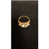 Image 1 : APPROX 14K LADIES CLUSTER RING SET WITH CUBIC ZIRCONIA (4.8G)