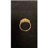 Image 2 : APPROX 14K LADIES CLUSTER RING SET WITH CUBIC ZIRCONIA (2.8G)