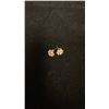 Image 1 : PAIR APPROX 14K CLUSTER EARRINGS SET WITH DIAMONDS (.015-.06 CT) (1.9G)