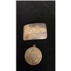Image 1 : SILVER PENDANT & SILVER BELT BUCKLE (35.3G)