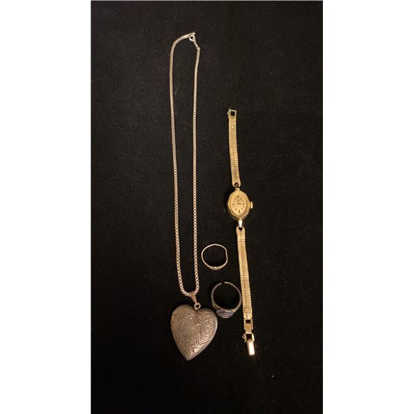 MISC JEWELRY (3 ITEMS) (4.9G SILVER CONTENT)