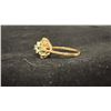 Image 2 : APPROX 10K LADIES CLUSTER RING SET WITH EMERALDS & DIAMONDS (2.5G)