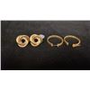 Image 1 : TWO PAIRS APPROX 10K EARRINGS (8.3G)
