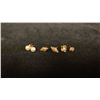 Image 1 : THREE PAIRS APPROX 10K+ EARRINGS WITH ASSORTED SETTINGS (1.7G)