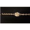 Image 2 : APPROX 14K OMEGA LADIES WRISTWATCH SET WITH DIAMONDS (13.8G)