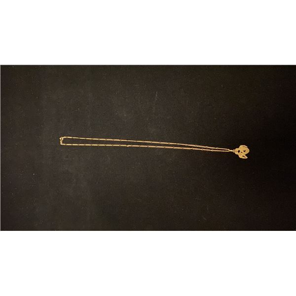 APPROX 10K CHAIN (18") WITH APPROX 18K PENDANT (4.6G)