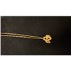 Image 2 : APPROX 10K CHAIN (18") WITH APPROX 18K PENDANT (4.6G)