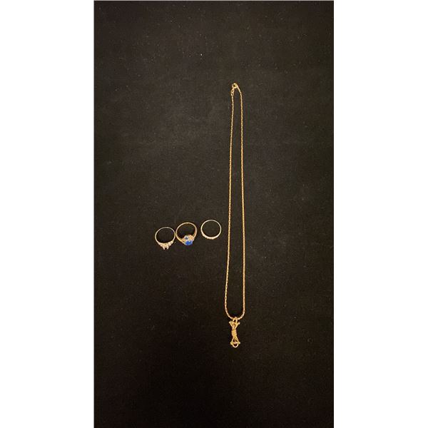 MISC GOLD JEWELRY (10.6G)