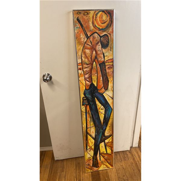 STYLIZED PAINTING OF GUITAR PLAYER