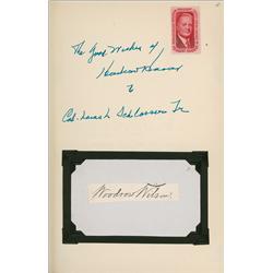 Herbert Hoover and Woodrow Wilson