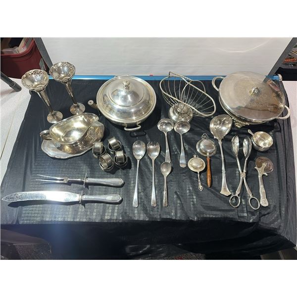 Mixed Metal Tableware Lot