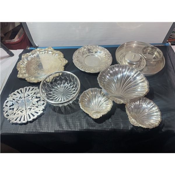 Mixed Metal Assorted Serving Trays