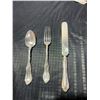 Image 3 : Sterling Silver Dining Set - 1491 Grams (Excluding the Knives)