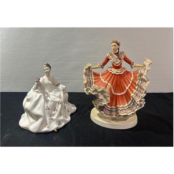 Royal Doulton Porcelain Figurines Pair