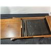 Image 3 : Wood Lap Desk with Clocks and Pen