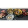 Image 2 : Decorative Figurines, Clock, and Bowls