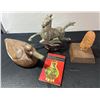 Image 2 : Sculptures, Decoy, and Book