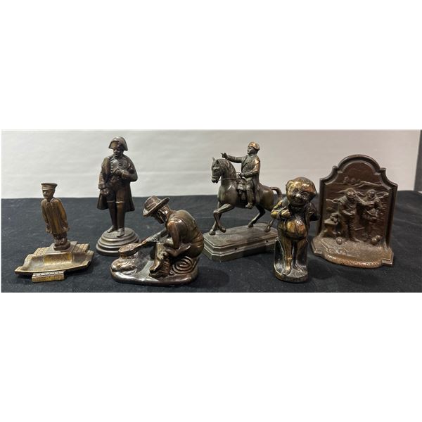 Five Cast Metal Figural Souven-